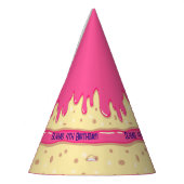 Cake Slice Cartoon Süßer Kindergeburtstag Partyhütchen (Links)