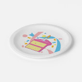 Cake Slice Pappteller (Schrägansicht)