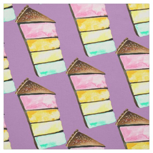 Cake Slice Regenbogenkuchen Art Stoff (Muster)