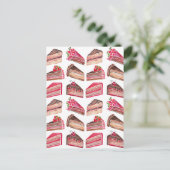 Cake Slices Postkarte (Stehend Vorderseite)