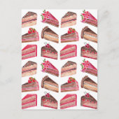 Cake Slices Postkarte (Vorderseite)