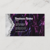 Cake Slogans Visitenkarten Visitenkarte (Rückseite)