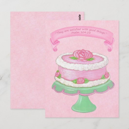 Cake Stand ~ Skripte 2 Postkarte (Vorne/Hinten)