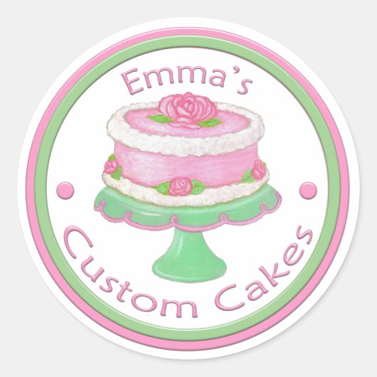 Cake Sticker ~ Danke (Vorderseite)