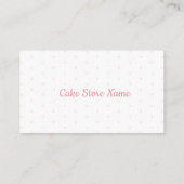 Cake Store Business Cards Visitenkarte (Rückseite)