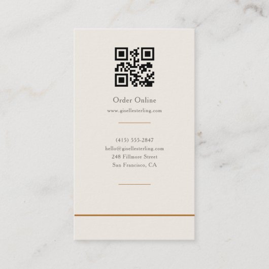 Cake Studio QR-Code Visitenkarte (Rückseite)