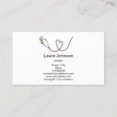 Cake Süßigkeiten Cupcake Bäckerei Hologramm Visitenkarte (Rückseite)