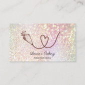 Cake Süßigkeiten Cupcake Bäckerei Hologramm Visitenkarte (Vorderseite)