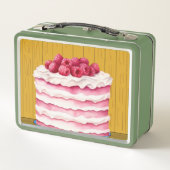 Cake Time Metall Brotdose (Rückseite)