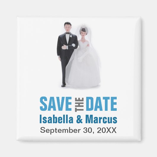 Cake Topper Save the Date Magnet (Vorne)