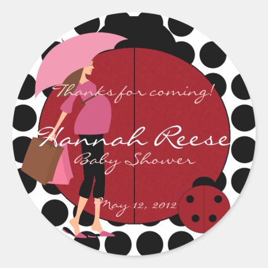 Cake Topper Sticker Ladybug (Vorderseite)