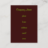 Cake-Visitenkarte Visitenkarte (Rückseite)