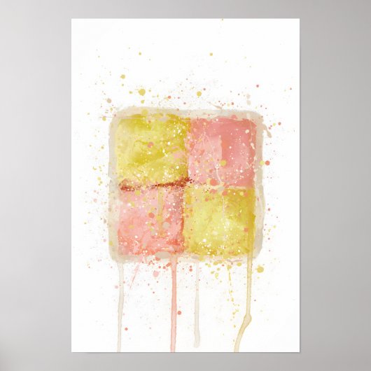 Cake Wall Art Print 'Battenberg' Poster (Vorne)