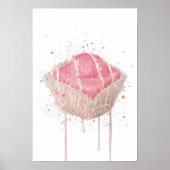 Cake Wall Art Print 'French Fancie Strawberry' Poster