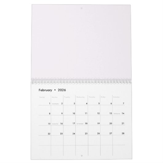 Cake Water Color Business Kalender (Feb 2026)