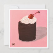 Cake with Cherry on Top Karte (Vorderseite)