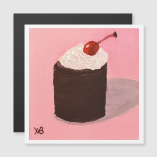 Cake with Cherry on Top Magnetkarte