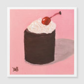 Cake with Cherry on Top Magnetkarte (Vorderseite)