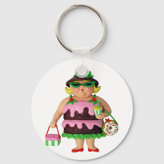 Cake Woman Schlüsselanhänger (Vorderseite)