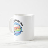Cake-won-do Funny Taekwondo Cake Pun Kaffeetasse (Vorderseite Links)