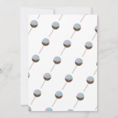 Cakepop Gender-Offenlegung Er oder sie Einladung (Rückseite)