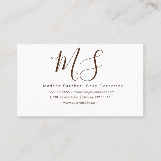 Cakepop Logo Banner Cake Decorator Wirbel Visitenkarte (Rückseite)