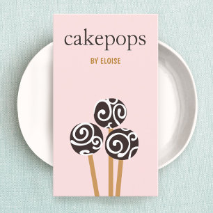 Cakepops Konditorei Koch Catering Visitenkarte