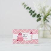 Cakes Bakery Business Cards Visitenkarte (Stehend Vorderseite)