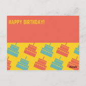 Cakes Birthday Postkarte (Rückseite)