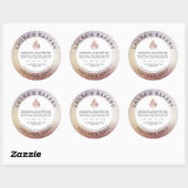 Cakes Cupcake Bakery Ingredients List Food Label Runder Aufkleber (Blatt)