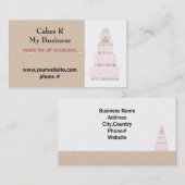 Cakes/mein Geschäftsdesign Visitenkarte (Vorne/Hinten)