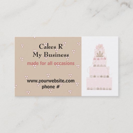 Cakes/mein Geschäftsdesign Visitenkarte (Vorderseite)