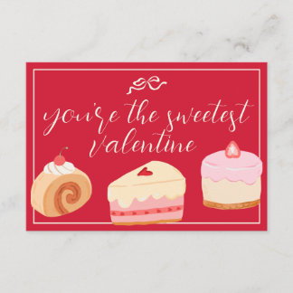 Cakes Photo Sweetest Valentine Love Holiday Card Einladung