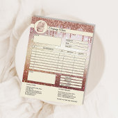 Cakes Rechnungsformular Geschäftsquotation Notepad Notizblock