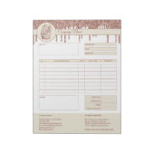 Cakes Rechnungsformular Geschäftsquotation Notepad Notizblock (Rotiert)
