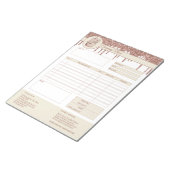 Cakes Rechnungsformular Geschäftsquotation Notepad Notizblock (angewinkelt)