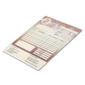 Cakes Rechnungsformular Geschäftsquotation Notepad Notizblock (angewinkelt)