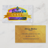 Cakes Slogans Business Cards Visitenkarte (Vorne/Hinten)