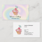 Cakes Süßigkeiten Cupcake Zuhause Bäckerei Giro de Visitenkarte (Vorne/Hinten)