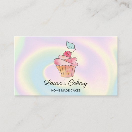 Cakes Süßigkeiten Cupcake Zuhause Bäckerei Giro de Visitenkarte (Vorderseite)