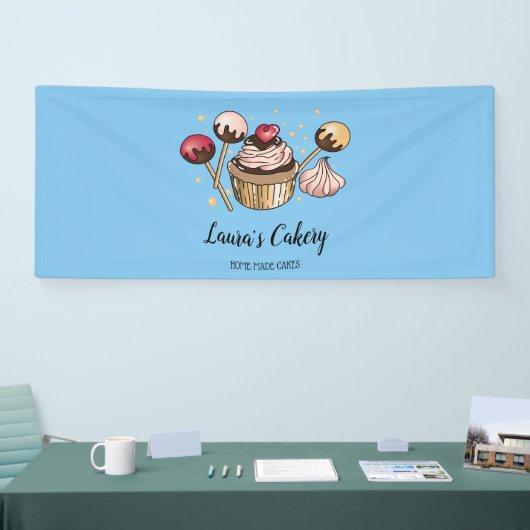 Cakes & Süßigkeiten Cupcake Zuhause Bäckerei Kondi Banner (Messe)