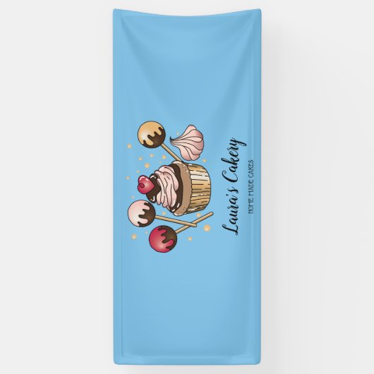 Cakes & Süßigkeiten Cupcake Zuhause Bäckerei Kondi Banner (Vertikal)