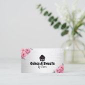 Cakes & Süßigkeiten Cupcake Zuhause Bäckerei Moder Visitenkarte (Stehend Vorderseite)