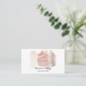 Cakes & Süßigkeiten Cupcake Zuhause Bäckerei Niedl Visitenkarte (Stehend Vorderseite)