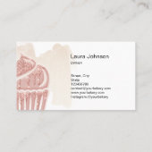 Cakes & Süßigkeiten Cupcake Zuhause Bäckerei Niedl Visitenkarte (Rückseite)