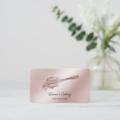 Cakes & Süßigkeiten Cupcake Zuhause Bäckerei Tropf Visitenkarte (Stehend Vorderseite)