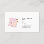 Cakes/Süßigkeiten Cupcake Zuhause Bakery Mixer Visitenkarte (Rückseite)