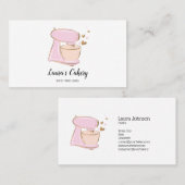 Cakes/Süßigkeiten Cupcake Zuhause Bakery Mixer Visitenkarte (Vorne/Hinten)