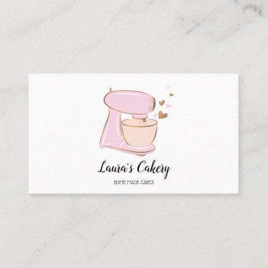 Cakes/Süßigkeiten Cupcake Zuhause Bakery Mixer Visitenkarte (Vorderseite)