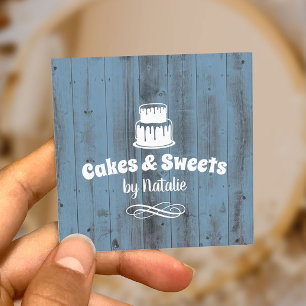Cakes & Süßigkeiten Cupcake Zuhause Bakery Quadratische Visitenkarte